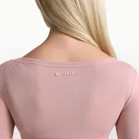 NikeSKIMS Stretch Knit женская Long-Sleeve Wrap Top цвет красный