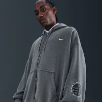 Nike x Martine Rose мужские Full-Zip Толстовка с капюшоном цвет серый