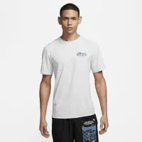 Nike Hyverse мужские Dri-FIT UV Short-Sleeve Versatile Top цвет серый