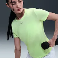 Nike One Classic жіноча Dri-FIT Short-Sleeve Top Yellow
