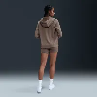 Nike Sportswear Club Fleece жіноча Full-Zip Толстовка з капюшоном колір коричневий