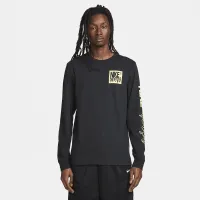 Nike мужские Long-Sleeve Fitness футболка цвет черный