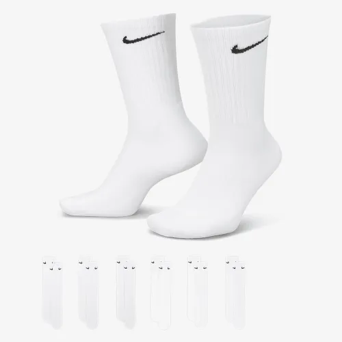 Nike Everyday Cushioned тренувальні Crew шкарпетки (6 пар) колір білий