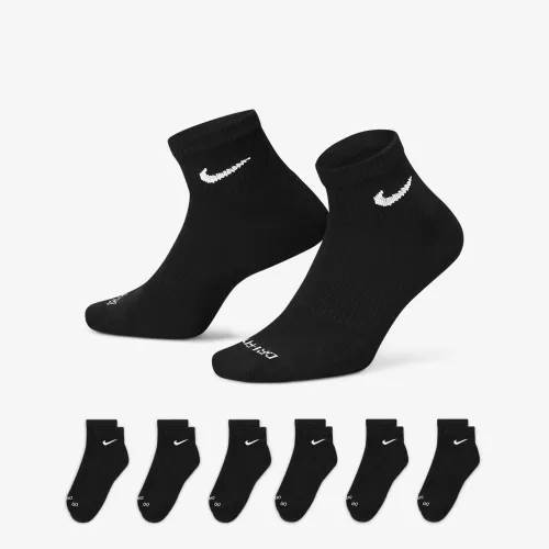 Nike Everyday Plus Cushioned тренировочные Ankle носки (6 пары) цвет черный