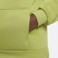Nike Sportswear Club Fleece Big детские Pullover Толстовка с капюшоном (Extended Size) цвет зеленый