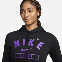 Nike женская Cheer Pullover Толстовка с капюшоном цвет черный