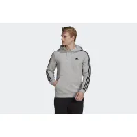 Кофта/футболка adidas Essentials Fleece 3-Stripes Толстовка з капюшоном GK9084 - Сіра