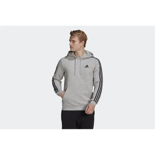 Кофта/футболка adidas Essentials Fleece 3-Stripes Толстовка з капюшоном GK9084 - Сіра