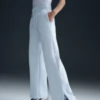 Nike Sportswear Phoenix Fleece женская С высокой Талией Wide-Leg Sweatpants синий