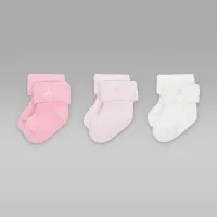 Nike Jordan Infant/Toddler Soft and Cozy Ankle носки (3 пары) Pink