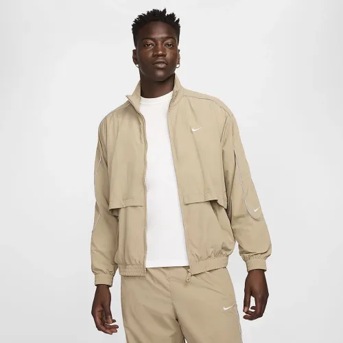 Nike Sportswear Solo Swoosh чоловічі Woven Track Куртка колір коричневий