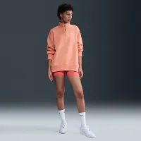 Nike Sportswear Phoenix Fleece женская оверсайз 1/4-Zip свитшот Orange