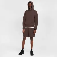 Nike Sportswear Tech Fleece мужские Pullover Толстовка с капюшоном цвет коричневый