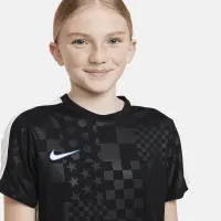 Nike Dri-FIT Academy Big дитячі Short-Sleeve Soccer Top колір чорний