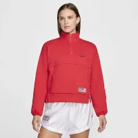 USA Village жіноча Nike баскетбольні 1/2-Zip Fleece світшот колір червоний