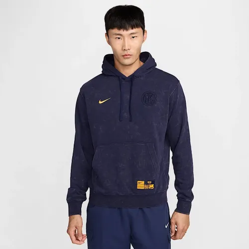 Inter Milan Club Third чоловічі Nike Soccer French Terry Pullover Толстовка з капюшоном блакитний