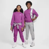 Nike Sportswear Club Fleece Big детские свитшот цвет фиолетовый