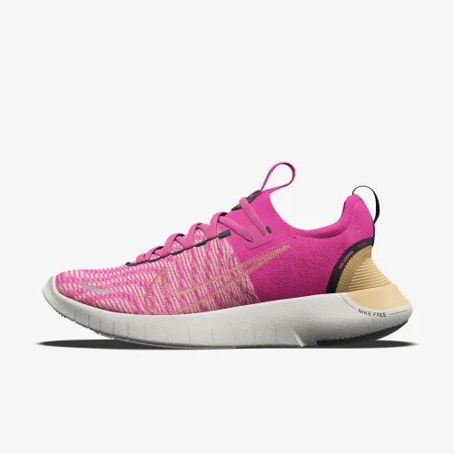 Nike Free RN By You Custom женская Road Running Кроссовки цвет красный