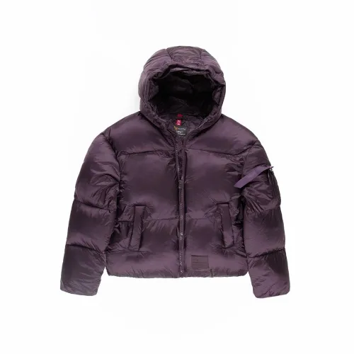 Куртка Alpha Industries Cloud Puffer Bomber 148006719 - фіолетова