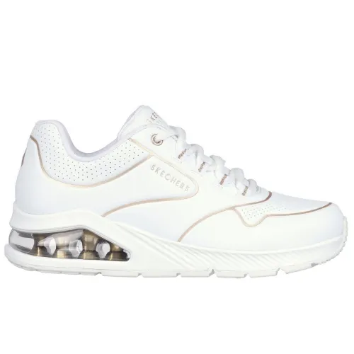Кросівки Жіночі Skechers UNO 2 GOLDEN TRIM (155637-WTGD)