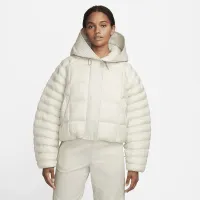 Nike Sportswear Swoosh Puffer PrimaLoft® женская Therma-FIT оверсайз Hooded Куртка цвет коричневый