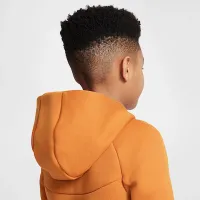 Nike Sportswear Tech Fleece Big детские Full-Zip Толстовка с капюшоном Orange