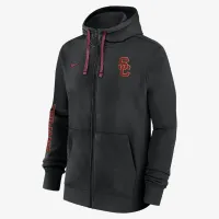 USC Trojans Sideline Team Issue чоловічі Nike College Full-Zip Толстовка з капюшоном колір чорний