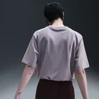 Nike Sportswear женская Loose Short-Sleeve Graphic футболка цвет серый