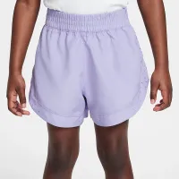 Nike Dri-FIT Sunny Swoosh Little дитячі 2-Fer шорти колір фіолетовий