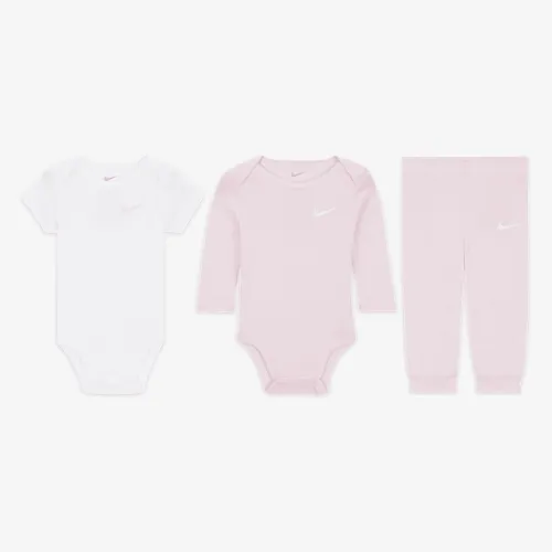 Nike Essentials Baby (0-9M) 3-Piece Bodysuit комплект Pink