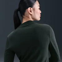 Nike Sportswear Chill Knit жіноча Slim Long-Sleeve Mock-Neck футболка колір зелений