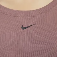 Nike Sportswear Chill Knit жіноча Tight Scoop-Back Long-Sleeve Mini-Rib Top колір фіолетовий