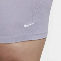 Nike Sportswear Essential женская Mid-Rise Bike шорты (большие размеры) цвет фиолетовый