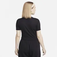 Nike Sportswear Essential женская Slim Cropped футболка цвет черный