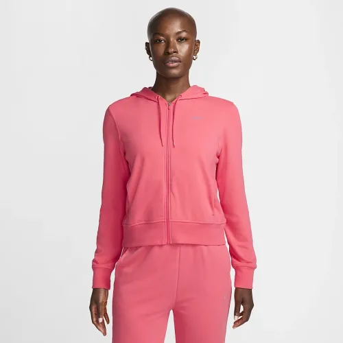Nike Dri-FIT One жіноча Full-Zip French Terry Толстовка з капюшоном Pink