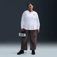 Nike Sportswear Club жіноча Long-Sleeve футболка (великі розміри) колір білий