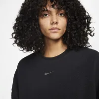 Nike Sportswear Plush женская оверсайз Crew-Neck Mod Crop свитшот цвет черный