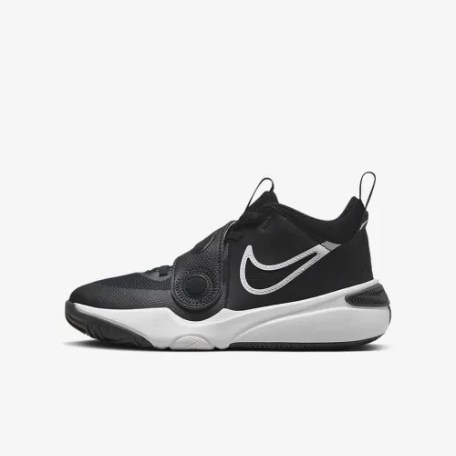 Nike Team Hustle D 11 Big детские баскетбольные Кроссовки цвет черный