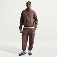Nike Solo Swoosh мужские Fleece Quarter-Zip Top цвет фиолетовый