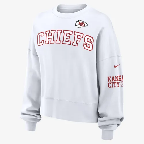 Kansas City Chiefs женская Nike NFL Pullover Crew цвет белый