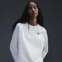 Nike женская Long-Sleeve Graphic баскетбольные футболка цвет белый