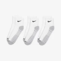 Nike Everyday Max Cushioned тренувальні Ankle шкарпетки (3 пар) колір білий