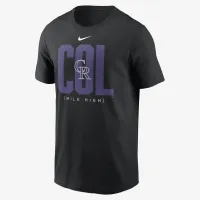 Colorado Rockies Team Scoreboard чоловічі Nike MLB футболка колір чорний