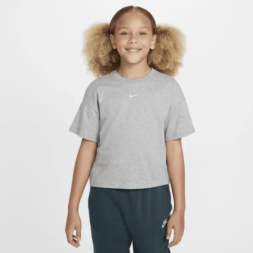 Nike Sportswear Essential Big детские (Girls') футболка цвет серый
