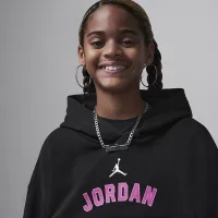 Nike Jordan Y2K Big детские Pullover Толстовка с капюшоном цвет черный