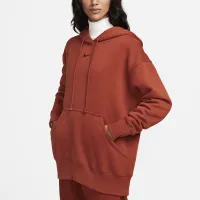 Nike Sportswear Phoenix Fleece женская оверсайз Pullover Толстовка с капюшоном Orange