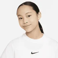 Nike Sportswear Big детские (Girls') футболка цвет белый