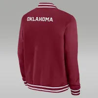 Nike Oklahoma Sooners Sideline мужские Jordan College Full-Zip Bomber Куртка цвет красный