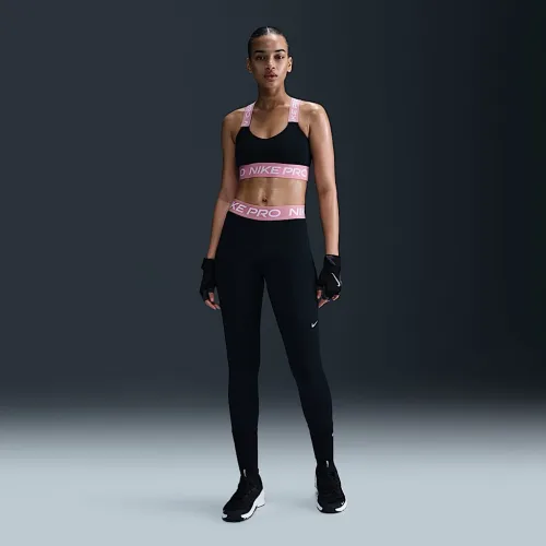 Nike Pro жіноча Mid-Rise Mesh-Paneled лосіни колір чорний