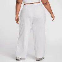Nike Sportswear Club Fleece жіноча Mid-Rise Wide-Leg Sweatpants (великі розміри) колір коричневий